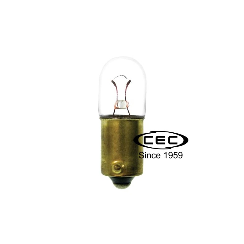 CEC Industries 755 Light Bulb, 6.3V, 0.945W, T-3.25 Shape, BA9s
