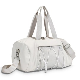 X SIM FITNESSX Sports Bag with Shoe Compartment Women/Men Training Bag Sports Bag Swimming Bag Travel Bag for Sports Gym & Fitness Weekender Travel Small Duffel Bag, beige, Sports