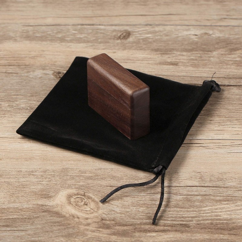 Mogokoyo Vintage Wood Ring Box for Wedding Engagement Proposal