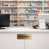 Signs ByLITA - Señal de farmacia estándar, Azul Marino/Blanco, Large