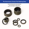 150Pcs Metal Bonded Seal Washer Assortment Kit Bonded Washer 8