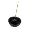 Aromandise Brunnen Incense Stick Holder, Cast Iron, Black, 8.5 x