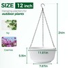 T4U 12 Inch Large Hanging Planters for Indoor Plants, 2