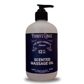 Payden's Cobalt Leather & Tea for Men Scented Massage Oil, 12 Oz