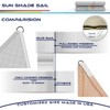 Windscreen4less 14' x 14' x 14' Sun Shade Sail Triangle