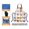 BGBDEIA Leopard Print Pattern Apron for Women Men, Adjustable Apron