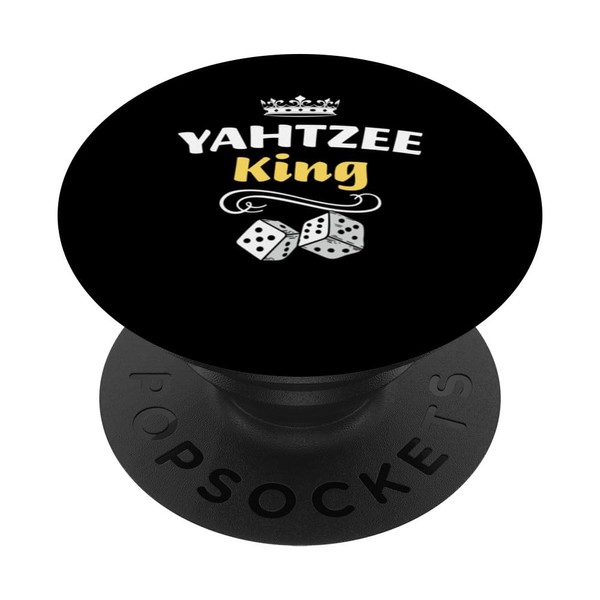 Yahtzee King Würfelspiel Game Night PopSockets mit austauschbarem PopGrip