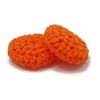 Orange Reusable Crochet Dish Scrubbies Set of 2, Zero Waste