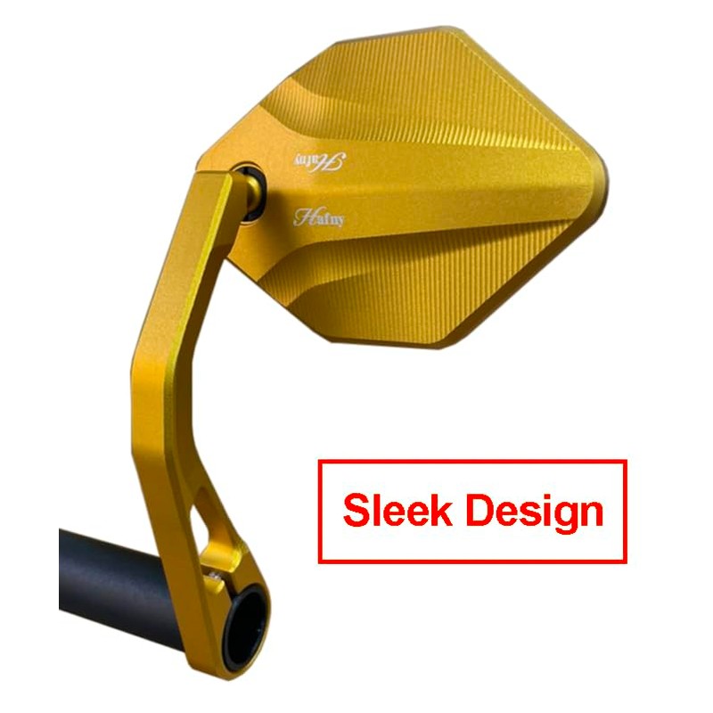 Hafny 2024 NEW Motorcycle Bar End Mirror, CNC Alloy Aluminum