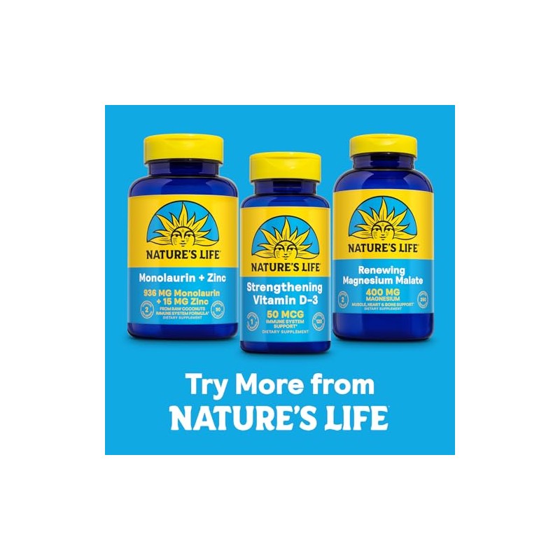 Natures Life Magnesium Malate Tablets, 1300 Mg, 250 Count