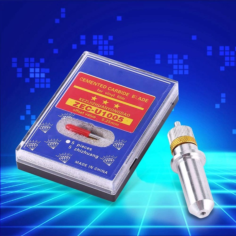 Akozon Tungsten Steel Plotter Cutter Blade 30, 45, 60 Degrees