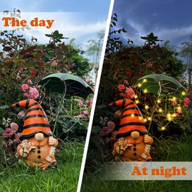 lifemet Garden Gnome Decorative Statue - Sturdy Weatherproof Animal Statue Made of Resin Gifts for Garden, Patio, Balcony and Lawn Women