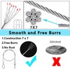 6 Pcs Stage Lighting Safety Cables with Spring Hook Glue