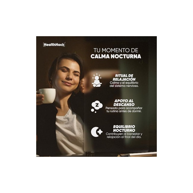 Hot Cacao Descanso y Relajación con Glicinato Magnesio, GABA Sin