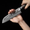 Wakoli EDIB 2-Piece Damascus Kitchen Knife Set – Santoku &