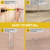 UBANU Transparent Shelf Support Column, 20 Shelf Pin Self-Locking Bracket