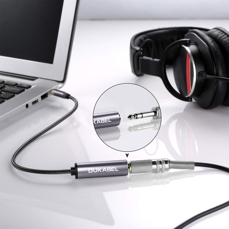 DuKabel 6.35mm Stereo Standard Plug Female to 3.5mm Stereo Mini