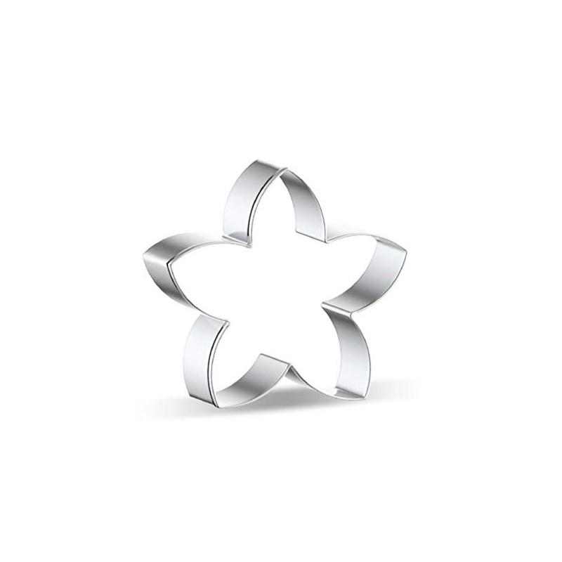 WDYJMALL Frangipani Flower Shape Cookie Cutter - A