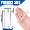 30 provette in plastica trasparente con coperchio, provette da 100