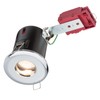 KNIGHTSBRIDGE 230V IP65 GU10 IC Fire-Rated Shower Downlight Chrome, Metal