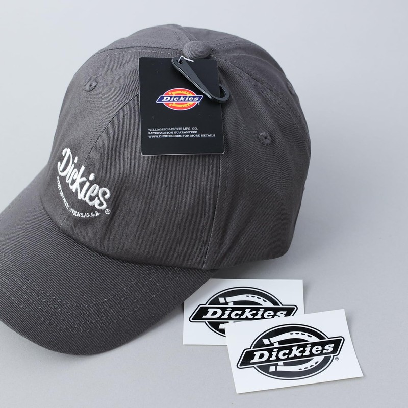 Dickies Patch Emblem Low Cap Logo Polo Cap Hat, Men's,