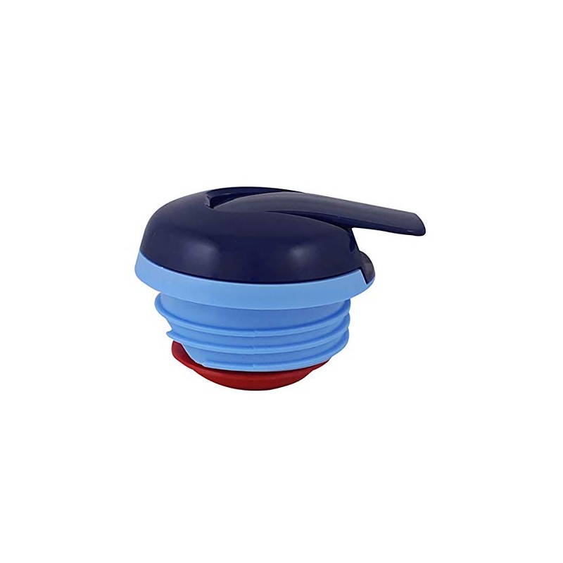 Helios Wave Push Thermos Flask Dark Blue 1 L -