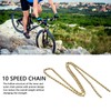 Gold 10 Speed Bike Chain Half Hollow Lightweight Bicycle Chain