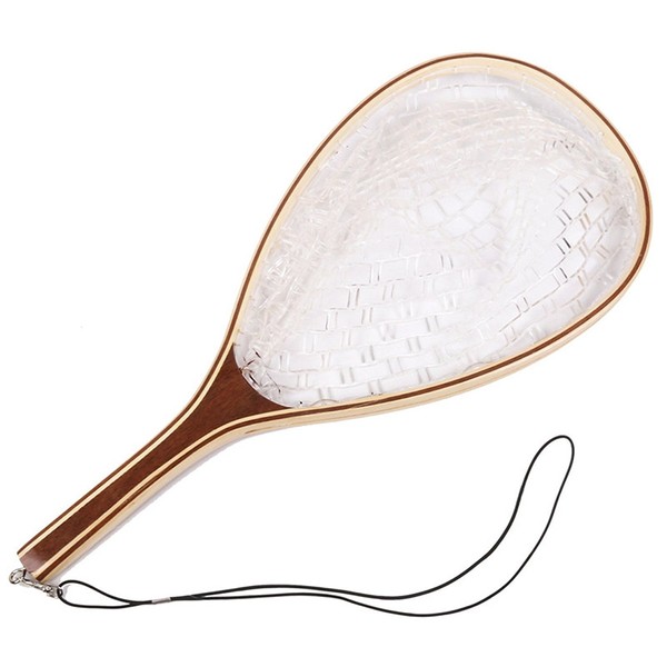 Fashionwu Fly Fishing Landing Net Trout Fishing Net, Soft Rubber