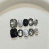 TENPAL Glitter Cat Eye Press On Nails 10 Pcs with