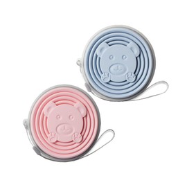 FineGood Folding Cup, Silica Gel Cup, Lightweight, with Lid, Heat Resistant, Foldable Cup, Convenient to Carry, Lightweight, Multifunctional, Stylish, For Work or School Commutes, Outdoors, Travel