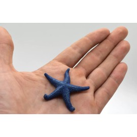 Unbranded Starfish Toy, Blue Sea Star, Realistic Plastic Figure, Model, 2" F1796 B145