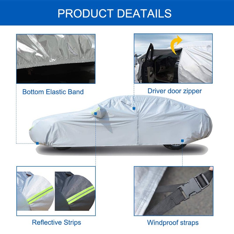 Koukou 6 Layers Car Cover Custom Fit Chevy Impala from