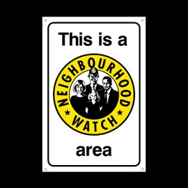 This is a neighbourhood watch area Plastic Sign with 4 Pre-Drilled Holes - Security/Street Warning/CCTV (MISC69)