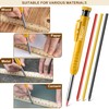 Hiboom 2 Pack Solid Carpenter Pencils with Pencil Cap and