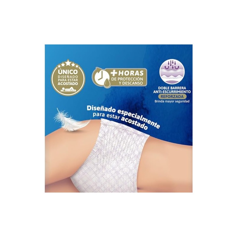 TENA Pants Nocturno Talla G, Ropa interior desechable, 10 piezas