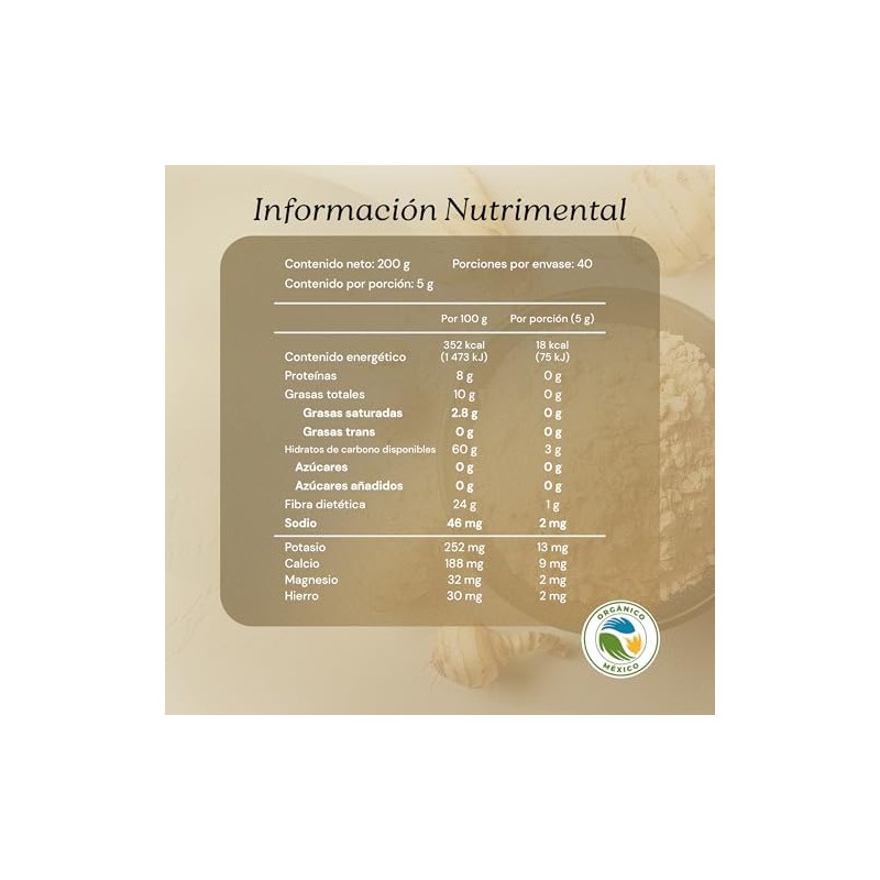 SEREMONY - Maca Peruana Orgánica en Polvo 200g - 100