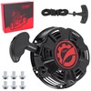 Recoil Starter Pull Start Assembly with Black Pull Cord for