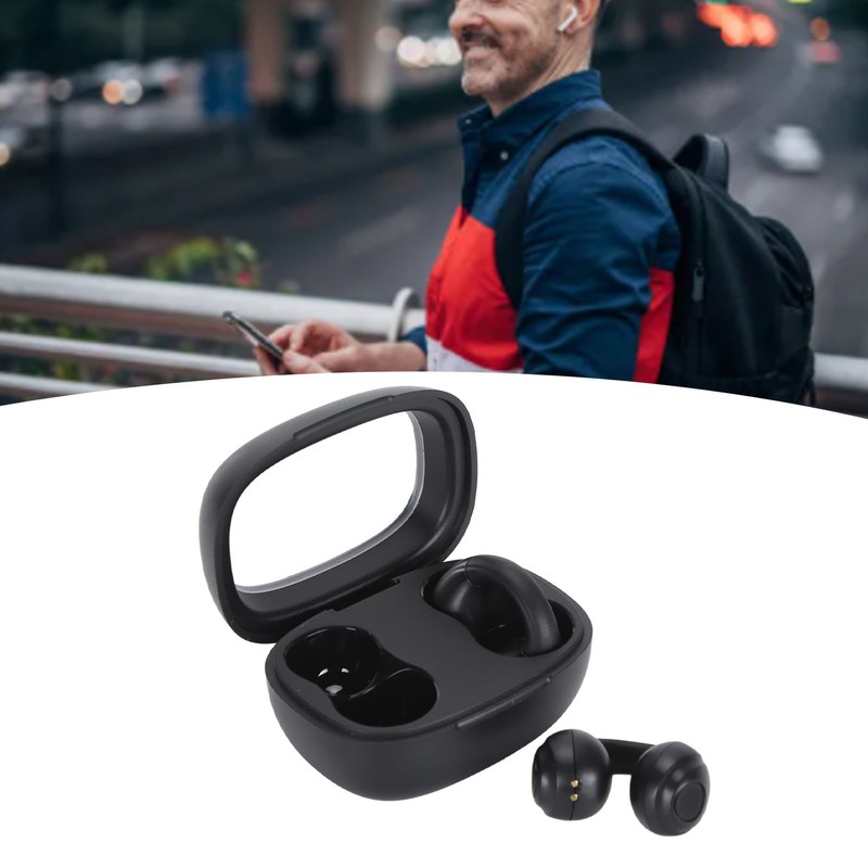 Wireless Open Ear Headbuds Waterproof Noise Canceling Bluetooth Headphone Built