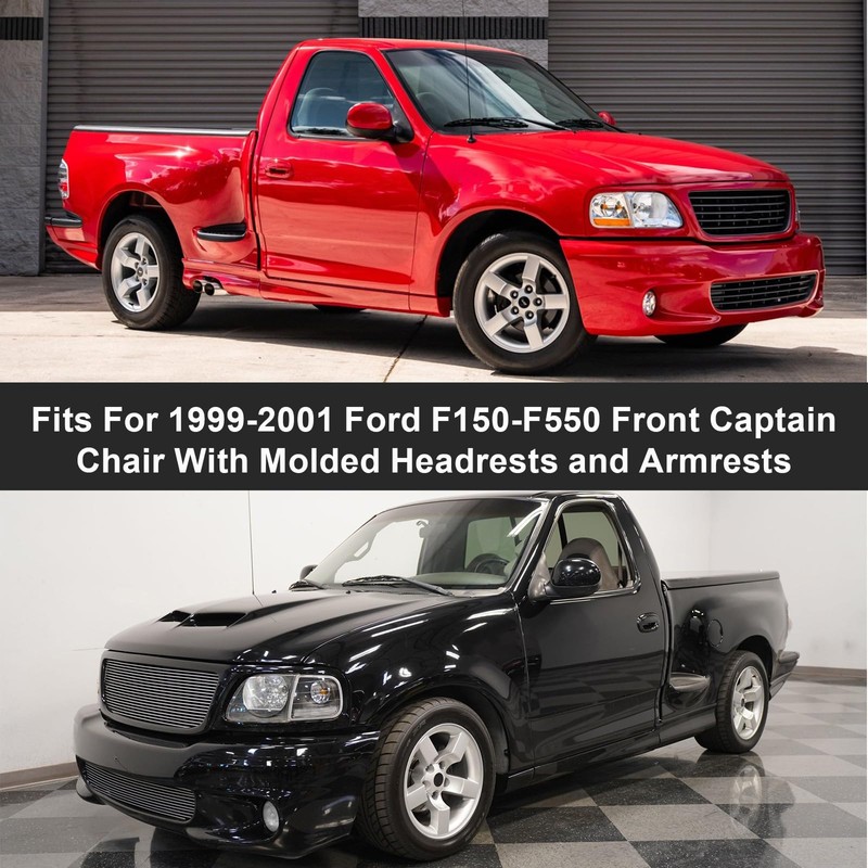 Front Seat Covers Replace for 1999-2001 Ford F150-550 High Captain