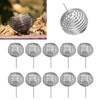 100pcs Fertilizer Mesh Basket Stainless Steel Garden Nutrition Cups Small