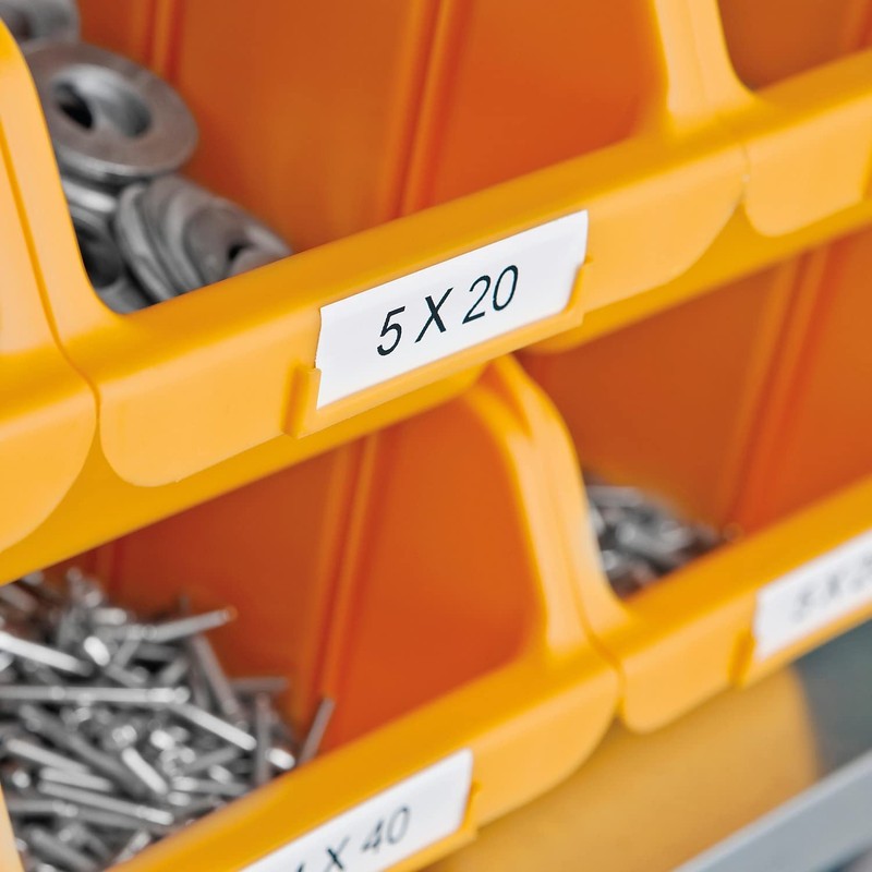 Dymo 18443 - IND Vinyl Labels 18443 9mm White Vinyl