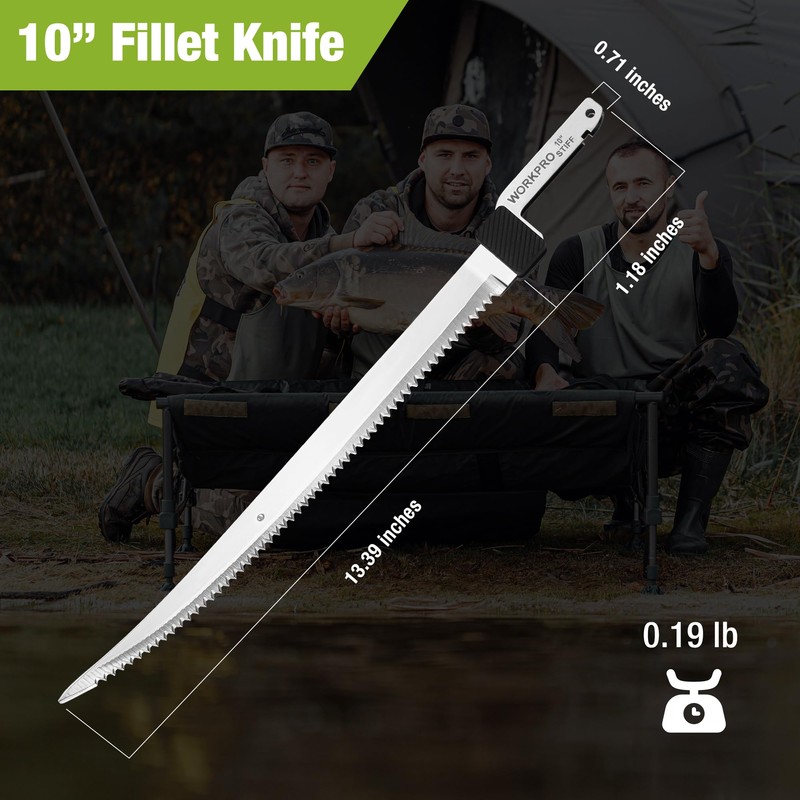 WORKPRO 10" Replacement Blades Only 12V Cordless Electric Fillet Knife