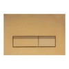 UWT01H-GE Toilet Push Plate for Wall Element Golden Square Flush-Mounted