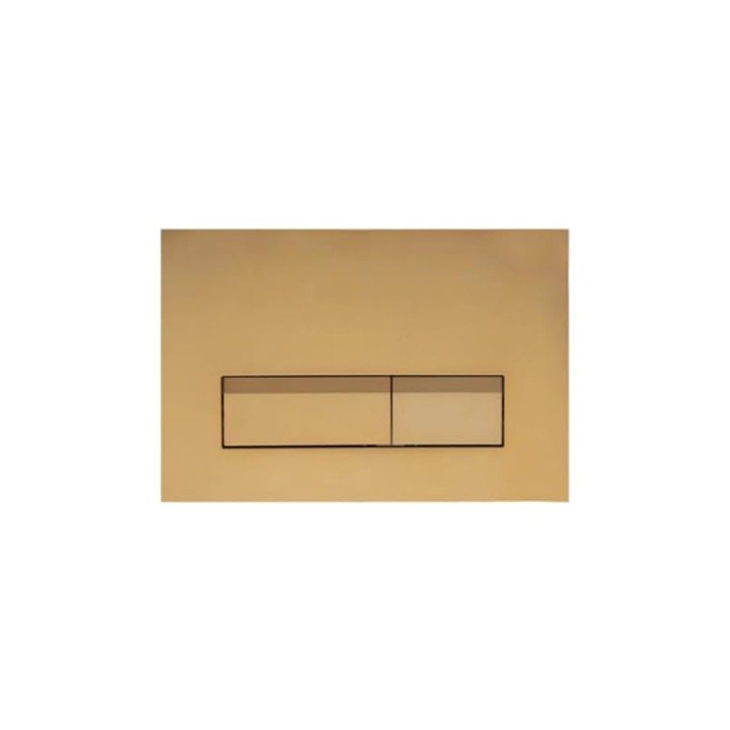 UWT01H-GE Toilet Push Plate for Wall Element Golden Square Flush-Mounted