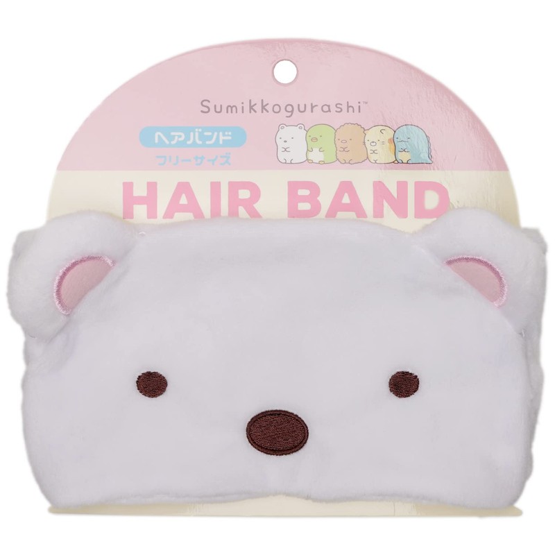 T'S Factory SG-5537541SI Sumikko Gurashi Hair Band, Thick, White, Polar