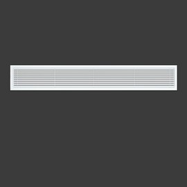 Powrocket Linear Bar Air Grille 44" X 6", Aluminum Air Supply/Return Grilles,Easy Air Flow,Removable Grille/Door-HVAC Air Vent Cover,White[Outer Dimensions: 44.8"w X 6.8"h]