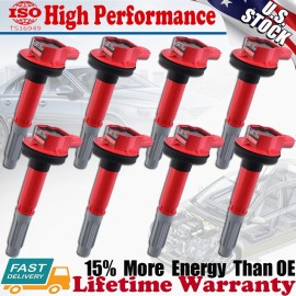 Carbole 8 x DG542 High Performance Ignition Coils For Ford F150 Mustang 5.0L V8 UF622