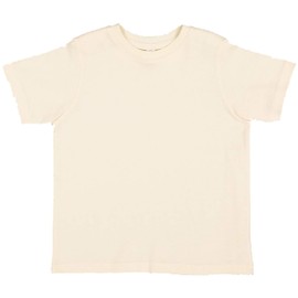 RABBIT SKINS Fine Jersey Toddler T-Shirt Boy & Girl| Kids Tee| Blank Child Tshirt, Natural, 2T
