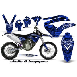 AMR Racing Dirt Bike Graphics Kit Decal Wrap For Husaberg FS/FE 450-670 2009-2012 HISH BLUE