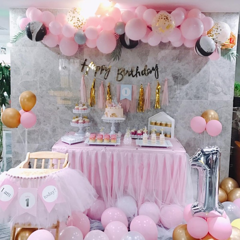 HIGHAWK Table Skirt Table Cover Tulle Background Decoration Photography Backdrop